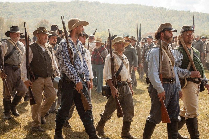 Confederate reenactors at the 2017 Battle of Pilot Knob.