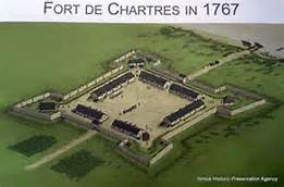 View of how the fort appeared in 1767. 