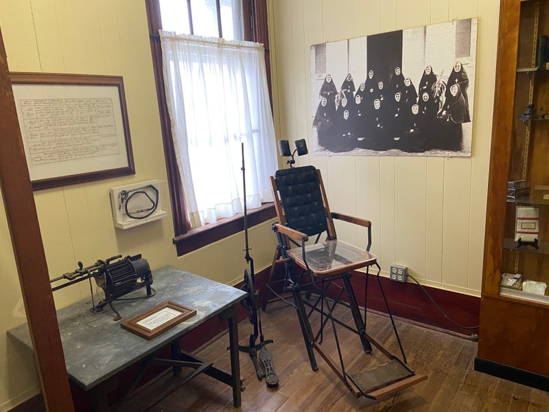 The museum contains photographs and artifacts of student and religious life at the Academy since 1821.