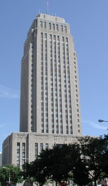 The city hall construction project employed hundreds of workers between 1931 and its dedication on October 25, 1937.