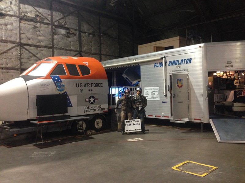 Guests can try their hand at flying historic aircraft through the museum's flight simulator