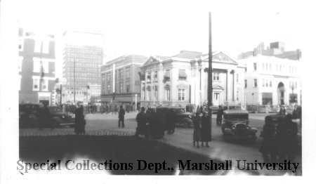 Photo of the library, circa 1930