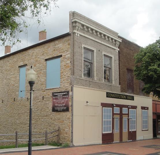 Restoration efforts are underway to preserve the historic structure and build a park next to the building. The historic building now has a temporary facade as well as a mural on the side of the building.