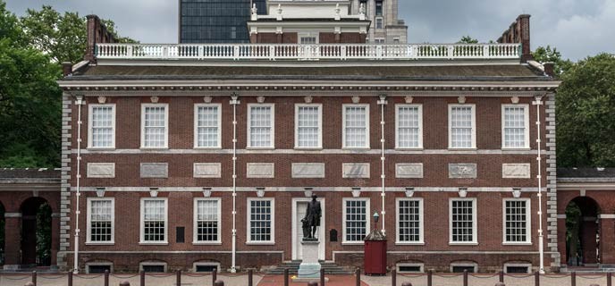 Visitors can witness the room where the Declaration of Independence and the U.S. Constitution were both signed