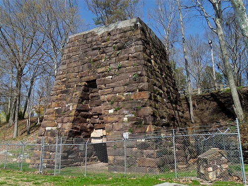 A photo of the furnace that exemplifies the enormity of the structure.