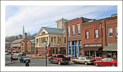 A View of historic downtown Jonesborough. 