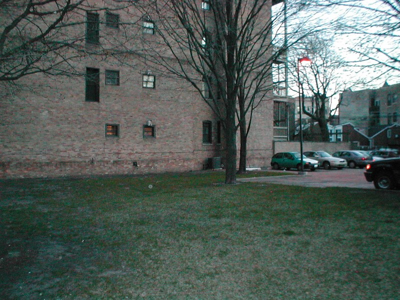 Today, a small grassy area just to the south of a housing project for the elderly marks the site of the massacre.  