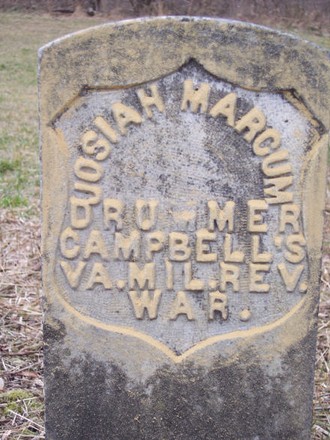 Close up photo of headstone.