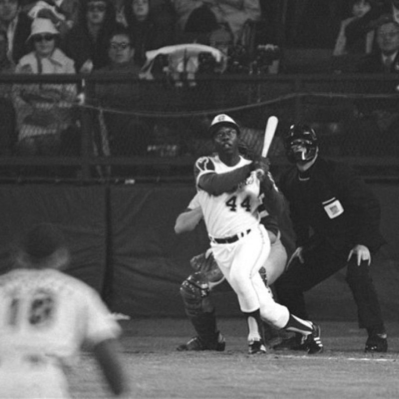 Snapshot of the 715th HR swing, April 8th, 1974