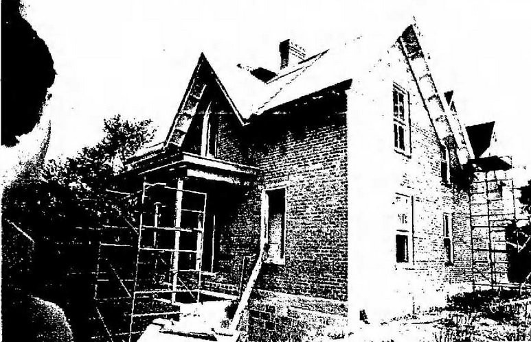The Chilton House in the middle of renovation in May of 1977.