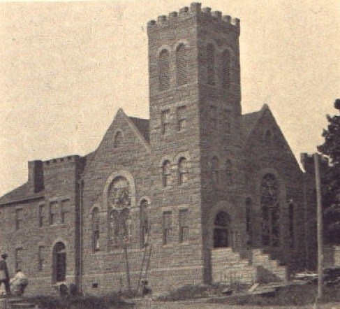 The church shortly after its construction. 