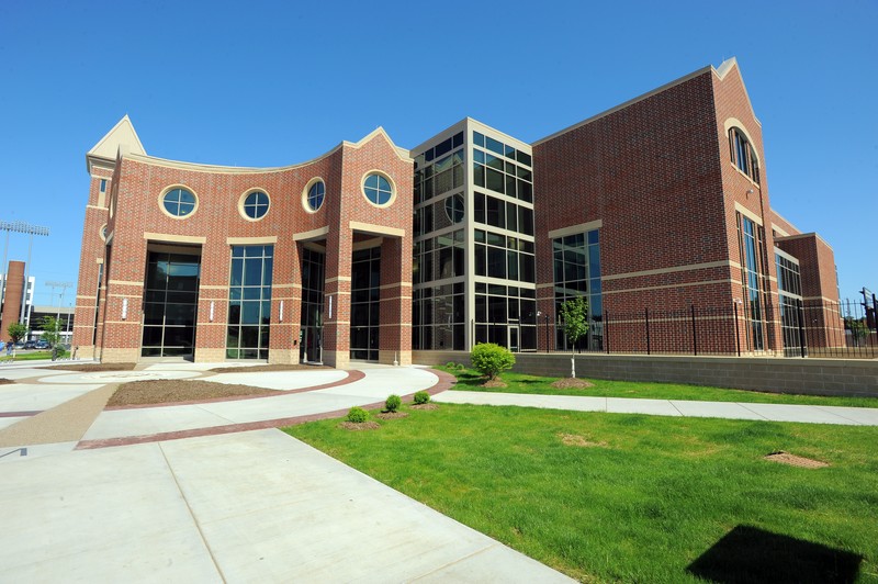 The $30 million, 123,000 square foot building contains a multi-use court, swimming pool, and indoor running track, among other things.