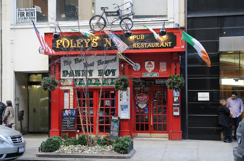 Street view of Foley's NY Pub & Restaurant. 