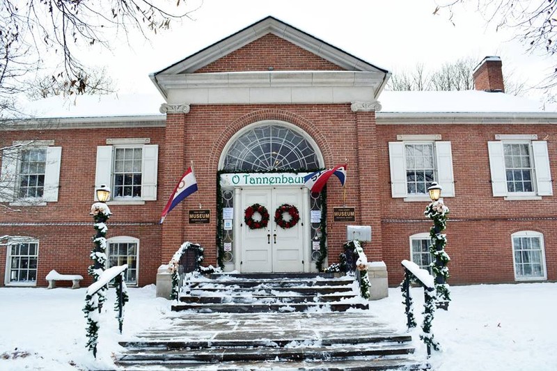 Tioga County Historical Society Museum in Christmas decoration