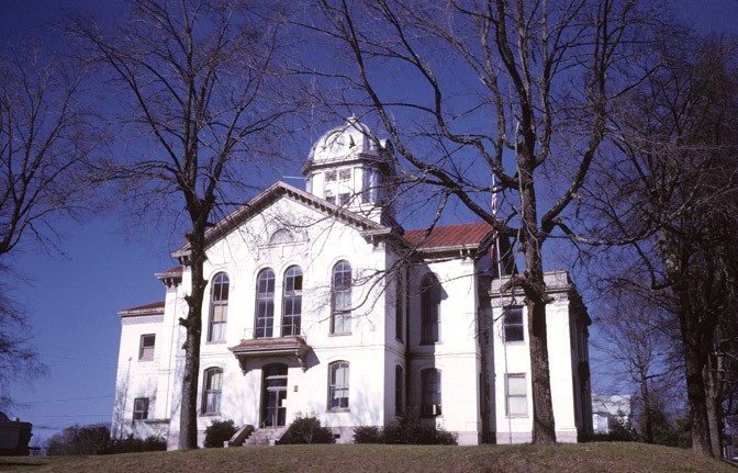 Historic Jackson County Courthouse located in downtown Jefferson, now serves as a welcome center and a community meeting place