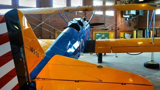 PT-17 Stearman trainer on display