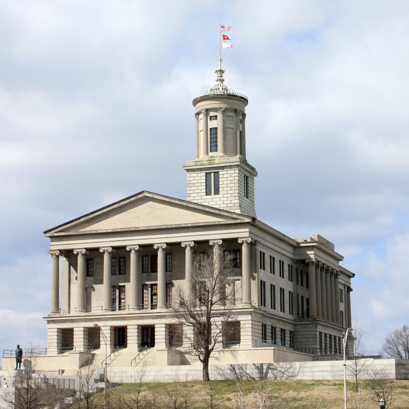 The capital was built using Greek Revival architecture and is one of only ten state capitols that does not feature a dome.