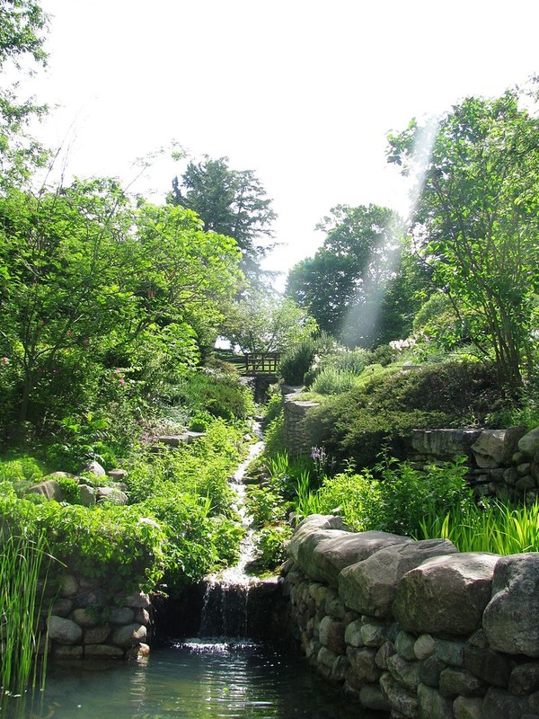 Present day view from the lower portion of the ravine garden designed by Percival Gallagher.