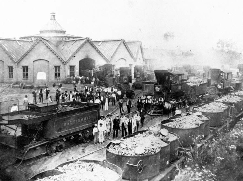 Picture of the B&O station in Martinsburg prior to the Civil War. 