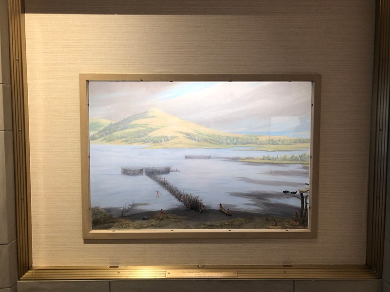 3D Panoramic view of original marshes and fishing ground