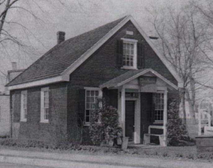 Clara Barton's original school building in Bordentown, MA