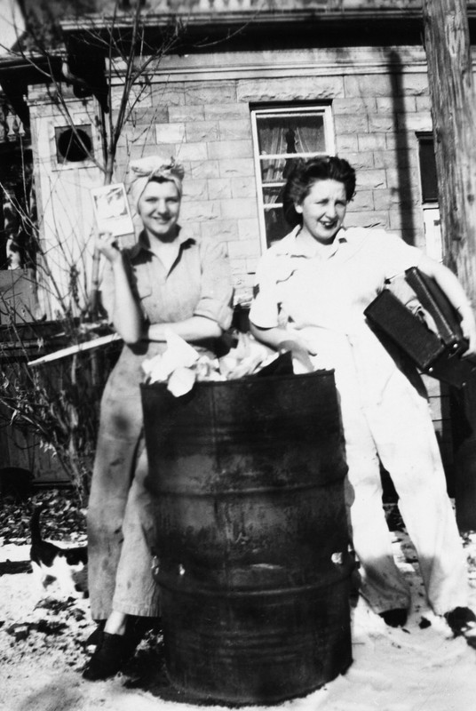 Wash day at Lougheed House, Calgary