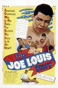 "The Joe Louis Story" is a 1953 American film directed by Robert Gordon.
This biographical movie tells the story of Joe Louis rising from poverty, and becoming known as the "Brown Bomber" - Heavyweight Champion of the world.  