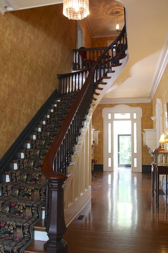 The staircase (image from the Peterson-Dumesnil House Foundation)