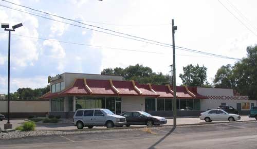The site where Bigelow Field once stood is now the parking lot of a McDonalds in Grand Rapids.