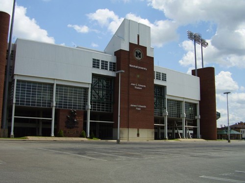 The $30 million Joan C. Edwards Stadium was built in 1991 to replace the old Fairfield Stadium. 