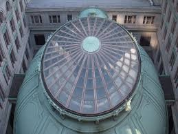 Exterior rooftop view of the restored building