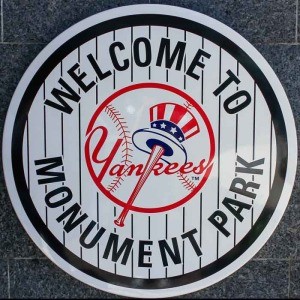 Welcome sign to Monument Park.