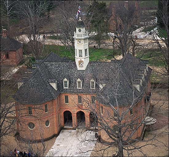 Aerial view of building 