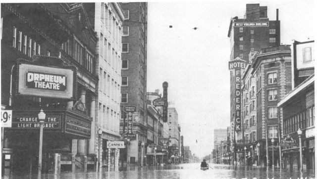 4th Avenue during the flood of 1937