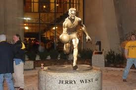 Jerry West Statue at West Virginia University Coliseum 