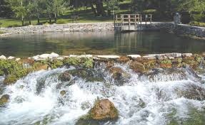 Giant Springs was first noted by explorers Meriwether Lewis and William Clark 1805.