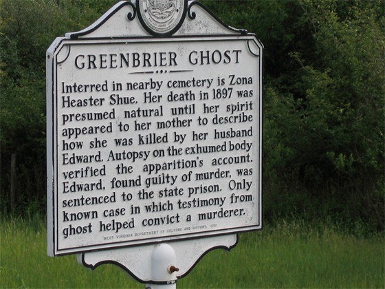 West Virginia historical marker located near the interstate shares a brief summary of this mysterious event.