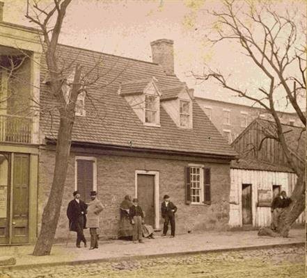 The Old Stone House in 1869 (image from the Poe Museum)