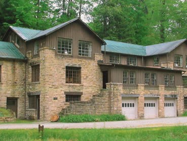 Current building of the Pine Mountain Settlement School. 
