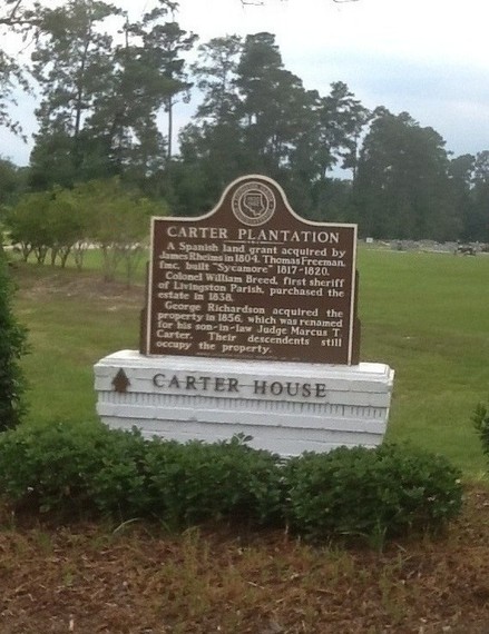 This historic marker is located near the home Freeman built and is right next to the historic cemetery.