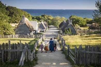 Plimoth Plantation's Old English Village (Courtesy of Destination Plymouth County) 