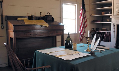 The Governor's Office in Blount Mansion, courtesy of official website.