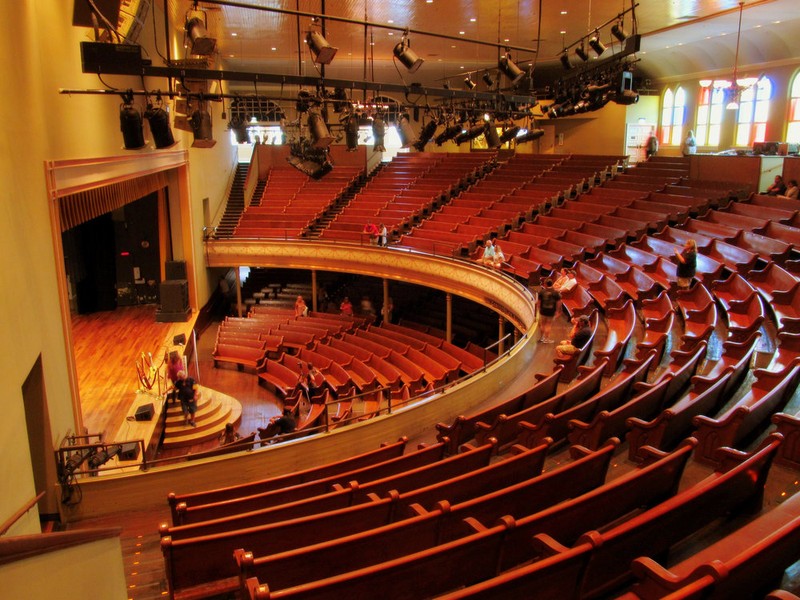 The Pews Inside the Ryman 