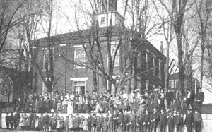 A picture of the building on campus formerly used as the Cabell County Court House.