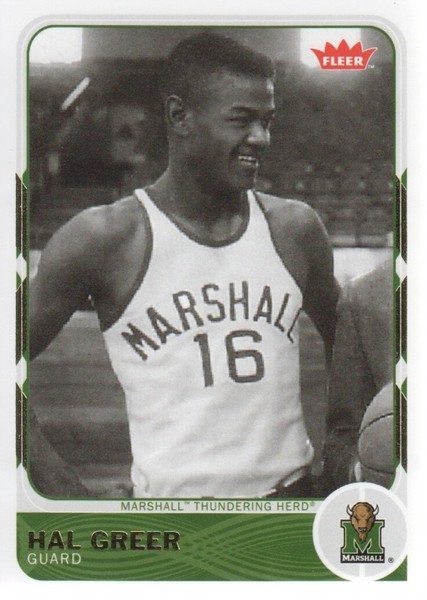 Hal Greer when he played for Marshall University. (1955)