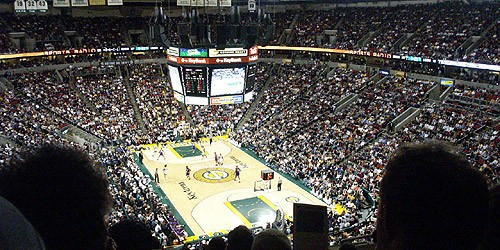 An overhead view of the inside of the arena from 2008.
