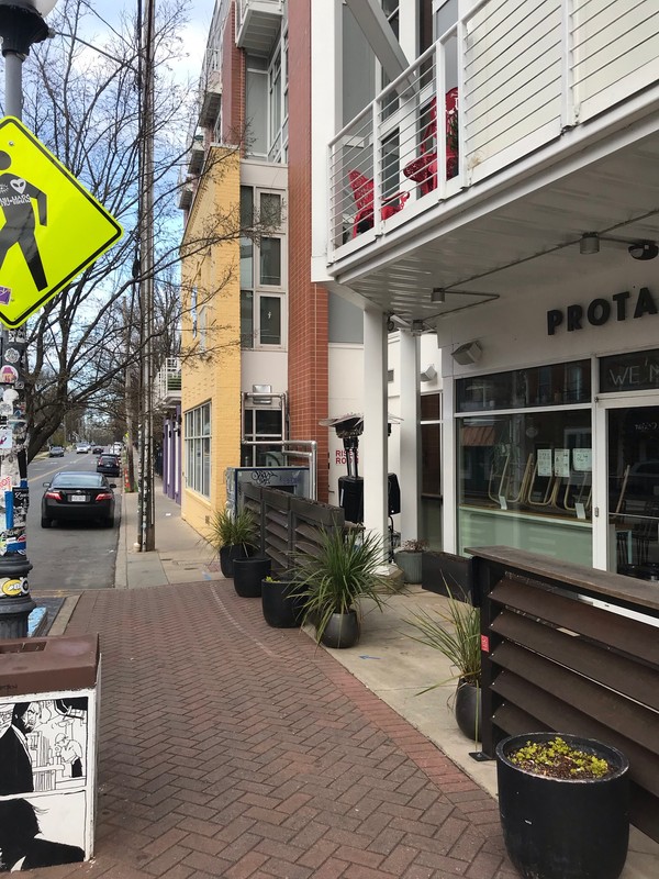 North Davidson & 35th looking at Protagonist and former Fat City