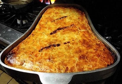 Food, Bread pan, Ingredient, Casserole