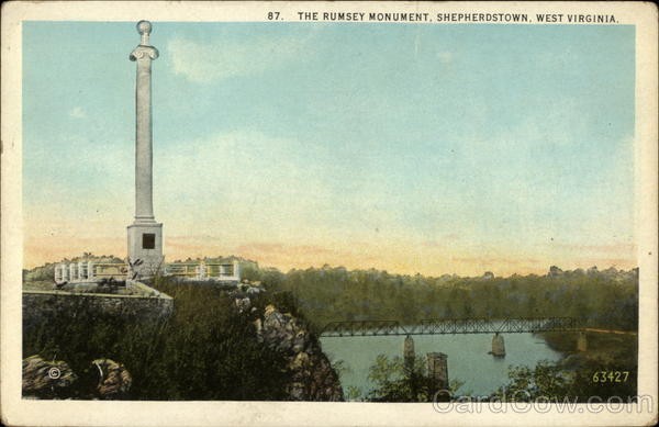 Postcard of Rumsey's Monument