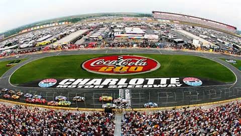 A photo of Charlotte Motor Speedway during the Coca Cola 600